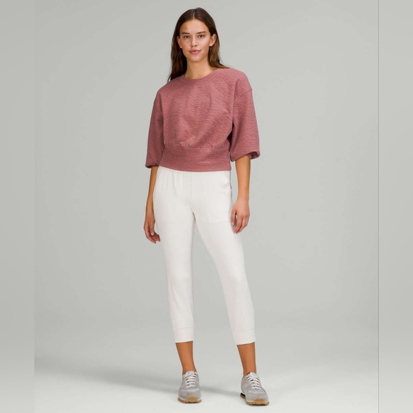 Lululemon Textured Crewneck Pullover In Spiced Chai - Picture 4 of 10